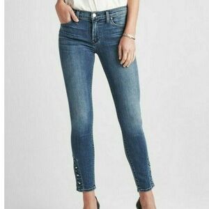 Hudson Jeans Blue Midrise Skinny Jeans